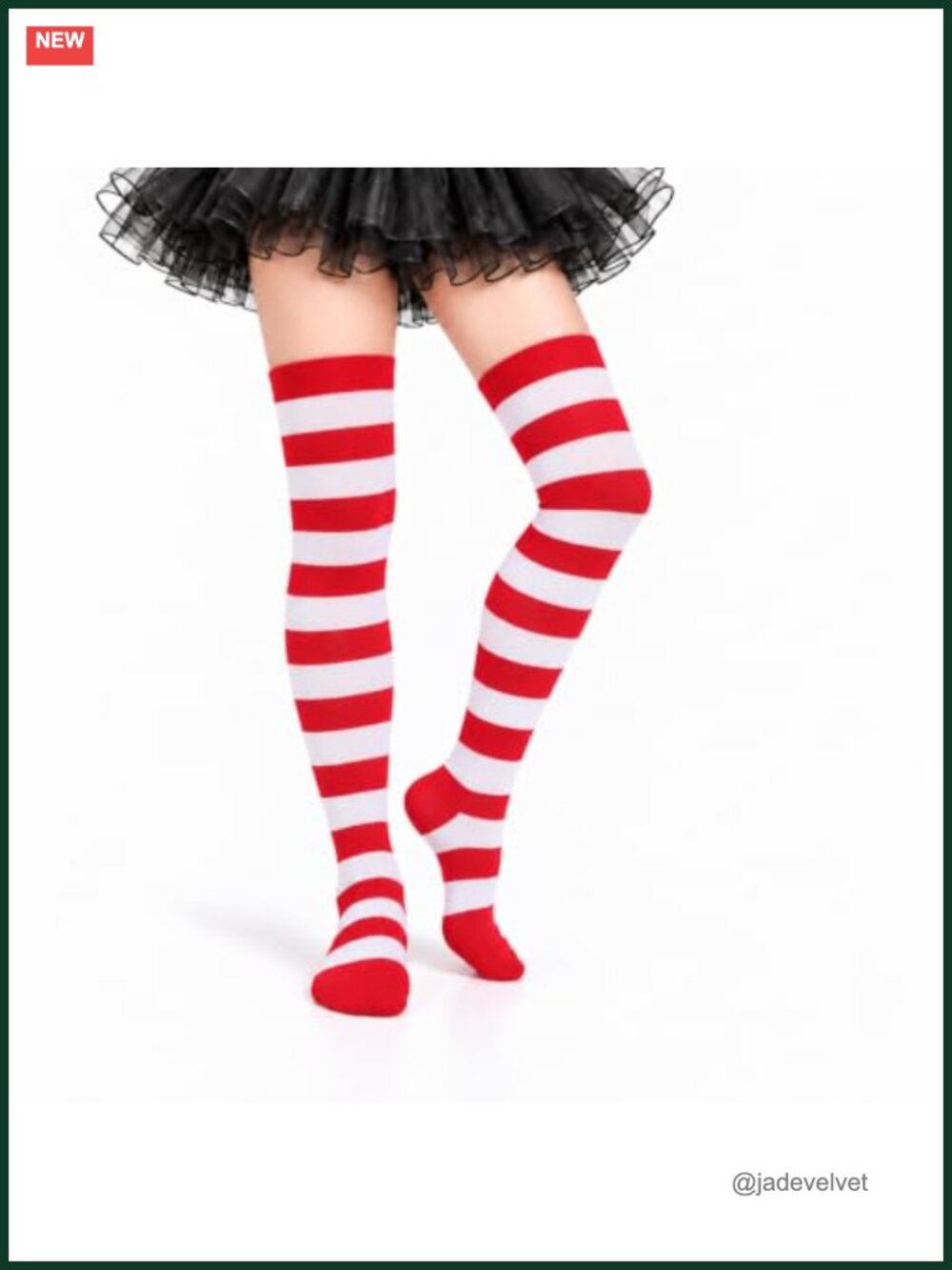 Knee High Striped Costume Socks Women Polyester Spandex Halloween